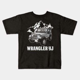 Jeep Wrangler YJ jeep car name Kids T-Shirt